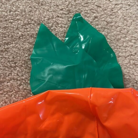 NWOT Orange and green inflatable 16" Halloween pumpkin decoration - Picture 5 of 5